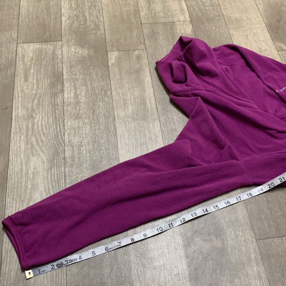 Womens Columbia Quarter Zip Cowl Neck Fleece Shirt Jacket Pullover - Picture 7 of 8